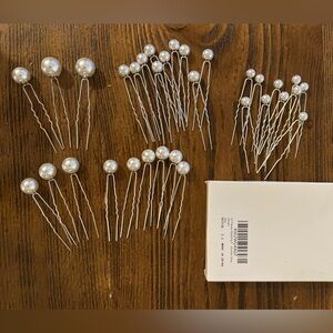 Elegant Silver Pearl Hair Pins (32)